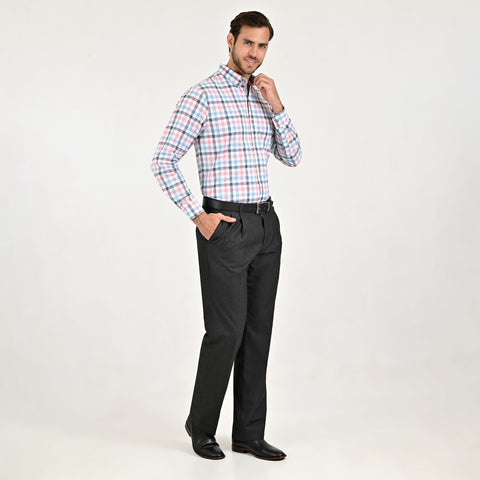 PANTALÓN DE VESTIR YALE REGULAR FIT CON PINZAS 1768