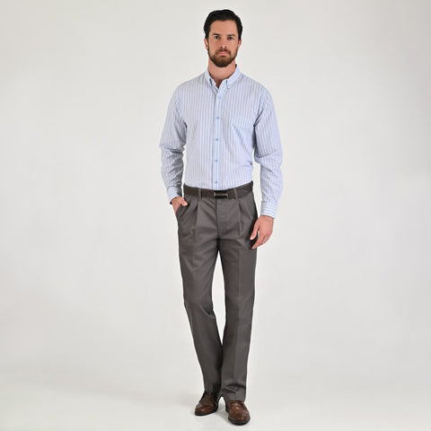 PANTALÓN CASUAL YALE CON PINZAS REGULAR FIT NANOTEX 0726