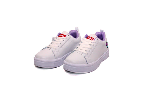 TENIS CASUAL PARA NIÑA ZIMA 7260 BLANCO/LILA