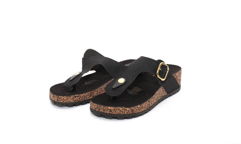 SANDALIA TIPO BIO PARA DAMA BERLIN 923001 NEGRO