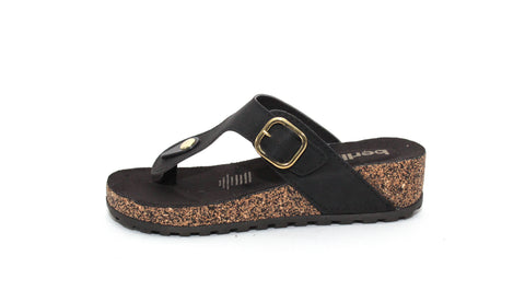 SANDALIA TIPO BIO PARA DAMA BERLIN 923001 NEGRO