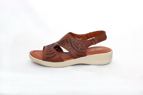 SANDALIA CASUAL PARA DAMA RELAX 111 MIEL