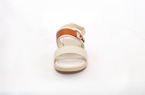 SANDALIA CASUAL PARA DAMA RELAX 127 HUESO/CAMEL