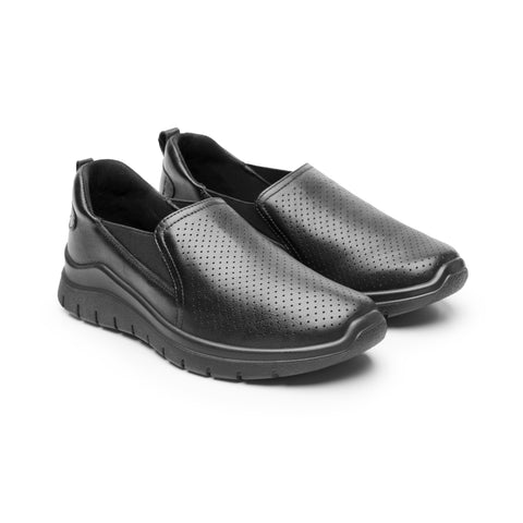 MOCASÍN CONFORT PARA DAMA FLEXI 130210 NEGRO