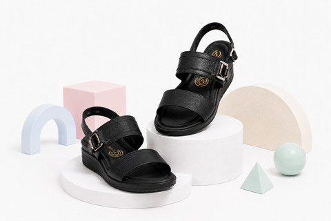 SANDALIA CASUAL PARA DAMA RELAX 127 NEGRO