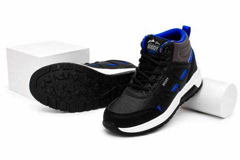 TENIS CASUAL BOTÍN PARA NIÑO BODDY 3096 NEGRO