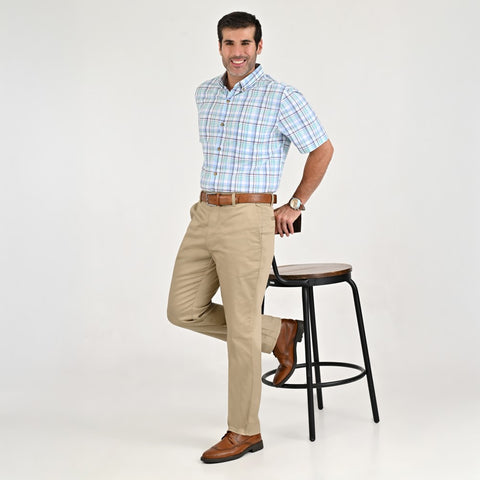 PANTALÓN CASUAL YALE SIN PINZAS MODERN SLIM FIT 0872