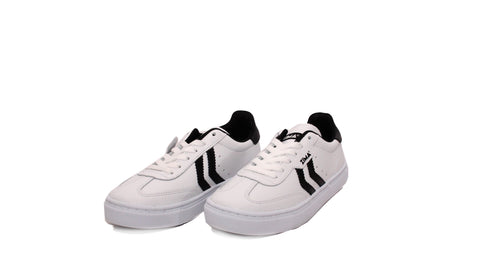 TENIS CASUAL  ZIMA 7360 BLANCO/NEGRO EN PIEL