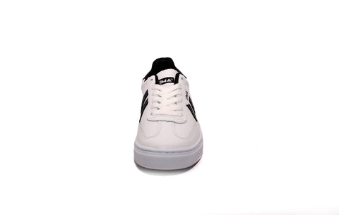 TENIS CASUAL  ZIMA 7360 BLANCO/NEGRO EN PIEL