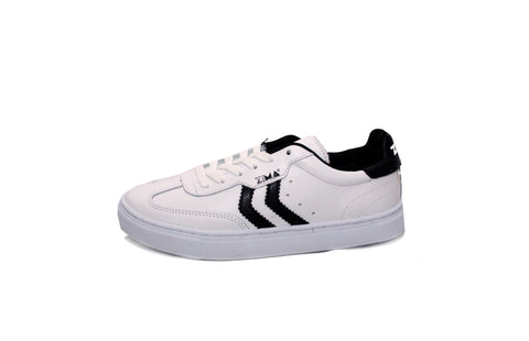 TENIS CASUAL  ZIMA 7360 BLANCO/NEGRO EN PIEL