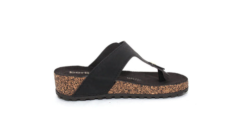 SANDALIA TIPO BIO PARA DAMA BERLIN 923001 NEGRO