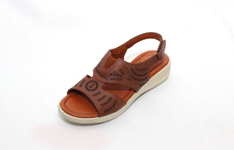 SANDALIA CASUAL PARA DAMA RELAX 111 MIEL