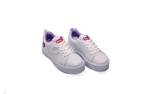 TENIS CASUAL PARA NIÑA ZIMA 7260 BLANCO/LILA