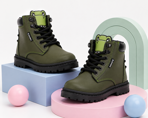 BOTA CASUAL PARA NIÑO BAMBINO BA6353 VERDE