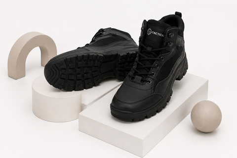 BOTA TÁCTICA PARA CABALLERO OCTACTICAL 4264 MICROPIEL NEGRO
