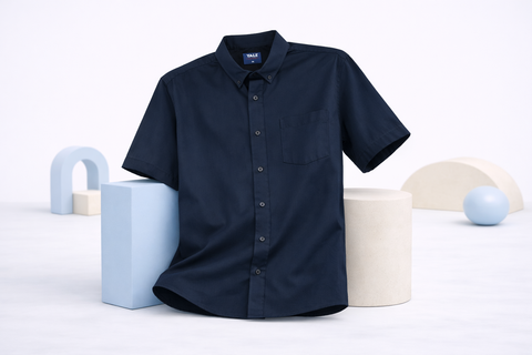 CAMISA CASUAL YALE MANGA CORTA LISA REGULAR FIT 2202