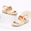 SANDALIA CASUAL PARA DAMA RELAX 127 HUESO/CAMEL