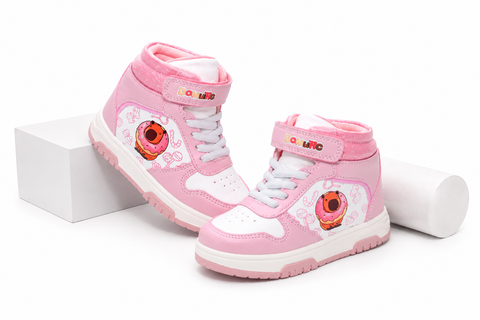 TENIS BOTÍN CASUAL PARA NIÑA BAMBINO BM7209 ROSA