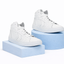 TENIS CASUAL TIPO BOTA ZIMA 7537 PIEL BLANCO TOTAL