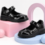 ZAPATO ESCOLAR PARA NIÑA BAMBINO A5615 CHAROL NEGRO
